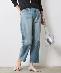 CHIC STYLE | ヴィンテージ風9分丈デニムパンツ＜大きいサイズ有＞シックスタイル(デニムパンツ)