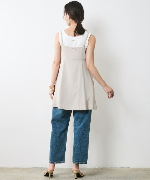 CHIC STYLE(シックスタイル)の「ヴィンテージ風9分丈デニムパンツ<大きいサイズ有>シックスタイル(デニムパンツ・レディース・ネイビー系/ブルー系・80/76/84/88/92/96/98/73/122/106/114)」の22枚目の写真