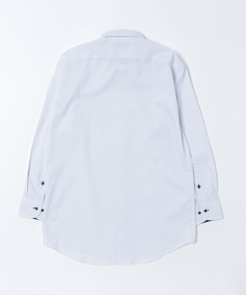 TOKYO SHIRTS(トウキョウシャツ)の「透け防止 形態安定ノーアイロン ボタンダウン 長袖ビジネスワイシャツ(ビジネスシャツ・メンズ・ブルー・首回り39cm-裄丈80cm/首回り39cm-裄丈84cm/首回り41cm-裄丈82cm/首回り41cm-裄丈86cm/首回り43cm-裄丈86cm/首回り43cm-裄丈82cm/首回り42cm-裄丈86cm/首回り42cm-裄丈82cm/首回り37cm-裄丈80cm/首回り37cm-裄丈84cm)」の7枚目の写真