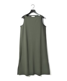 MIDIUMISOLID for Ladies ストレッチボートネックワンピース