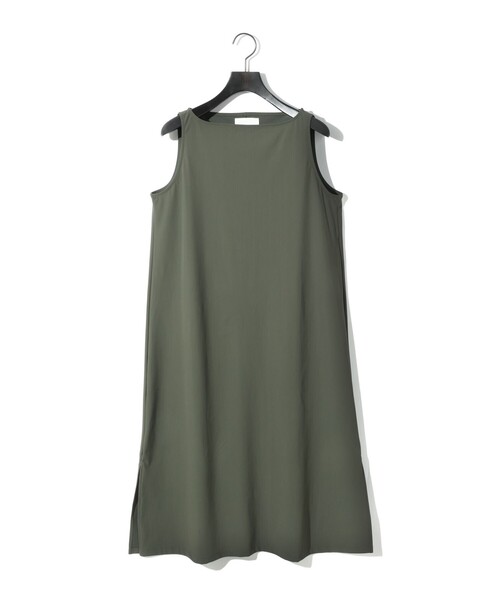 関税送料込【Cider】ボートネック バックレス ミディ ワンピース セール】MIDIUMISOLID for Ladies ストレッチボートネック