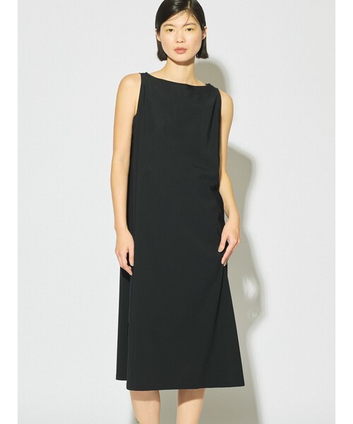 新品♡未使用　アドミラル　ワンピース　M アシンメトリーニットミディワンピース、装飾付き - ブラウン