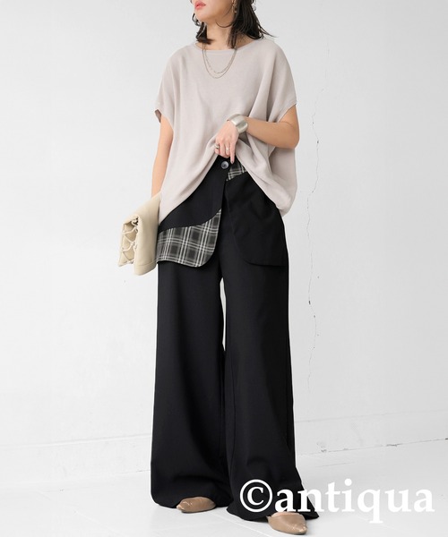 antiqua(アンティカ)の「レイヤードスタイルパンツ(その他パンツ・レディース・ブラック・LARGE/MEDIUM)」の21枚目の写真