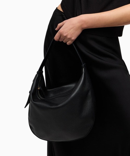 ARMANI EXCHANGE(アルマーニエクスチェンジ)の「【A|X アルマーニ エクスチェンジ】<ZOZO限定>BOXロゴバックル ワンハンドルバッグ(ハンドバッグ・レディース・ブラック/ダークブラウン/ベージュ・FREE)」の2枚目の写真