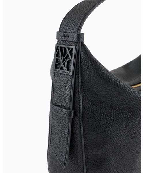 ARMANI EXCHANGE(アルマーニエクスチェンジ)の「【A|X アルマーニ エクスチェンジ】<ZOZO限定>BOXロゴバックル ワンハンドルバッグ(ハンドバッグ・レディース・ブラック/ダークブラウン/ベージュ・FREE)」の5枚目の写真