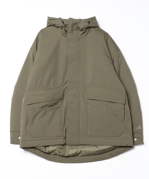 adidas（アディダス）の「マストハブ オーバーサイズフィット パデッド ユーティリティパーカー / アディダス adidas（ダウンジャケット/コート・メンズ・ブラック/オリーブ/ダークブルー・LARGE/MEDIUM/SMALL/XX-LARGE/3XL/X-LARGE）」の17枚目の写真