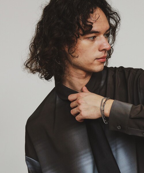 tk.TAKEO KIKUCHI(ティーケータケオキクチ)の「アソートステンレスダブルブレス(ブレスレット・メンズ・シルバー系/シルバー系1/シルバー・00)」の9枚目の写真