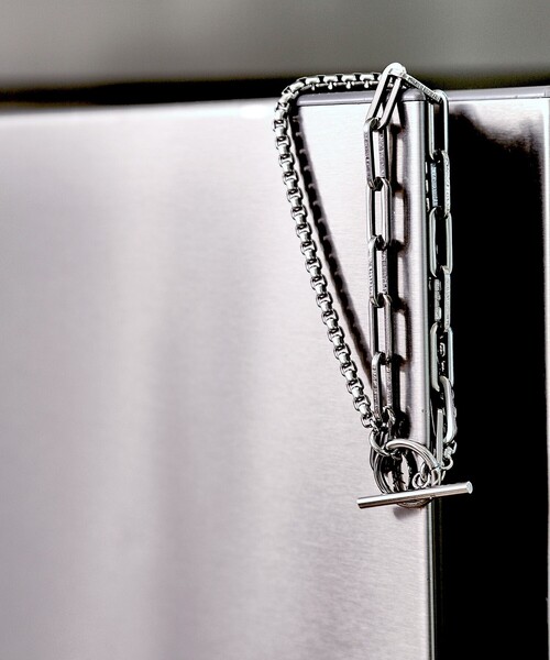 tk.TAKEO KIKUCHI(ティーケータケオキクチ)の「アソートステンレスダブルブレス(ブレスレット・メンズ・シルバー系/シルバー系1/シルバー・00)」の10枚目の写真