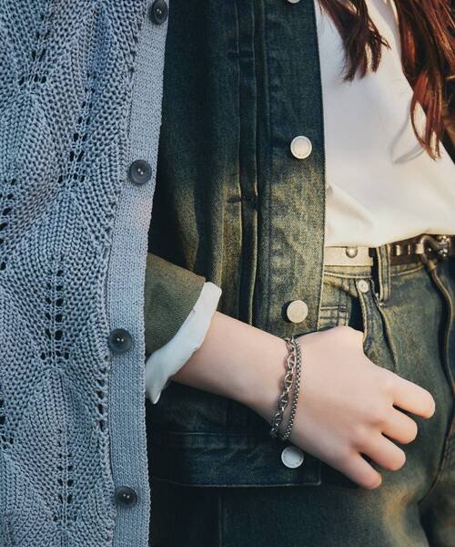 tk.TAKEO KIKUCHI(ティーケータケオキクチ)の「アソートステンレスダブルブレス(ブレスレット・メンズ・シルバー系/シルバー系1/シルバー・00)」の11枚目の写真