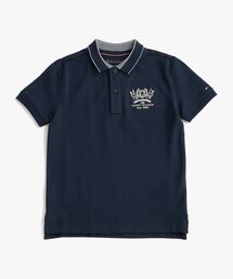 BOYS チェストグラフィックショートスリーブポロシャツ