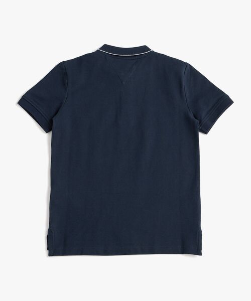 TOMMY HILFIGER（トミーヒルフィガー）の「BOYS チェストグラフィックショートスリーブポロシャツ（ポロシャツ・キッズ・ネイビー・130cm/160cm/140cm/150cm）」の2枚目の写真