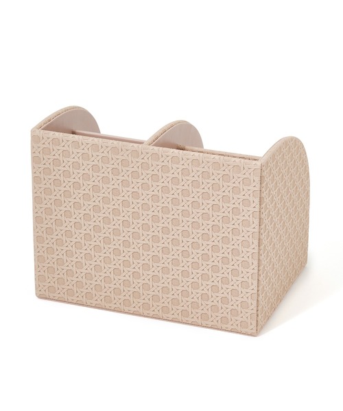 セール】エンボス デスクオーガナイザー L ピンク（ステーショナリー