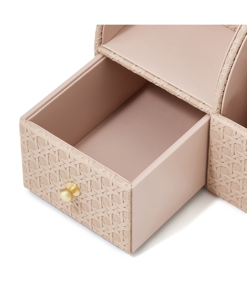 エンボス デスクオーガナイザー L ピンク（ステーショナリー