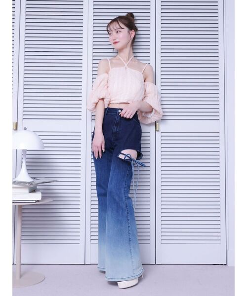 EATME（イートミー）の「バルーンスリーブオフショルダーブラウス（シャツ/ブラウス・レディース・アイボリー/ブラック/ピンク・FREE）」の17枚目の写真