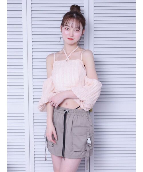 EATME（イートミー）の「バルーンスリーブオフショルダーブラウス（シャツ/ブラウス・レディース・アイボリー/ブラック/ピンク・FREE）」の15枚目の写真