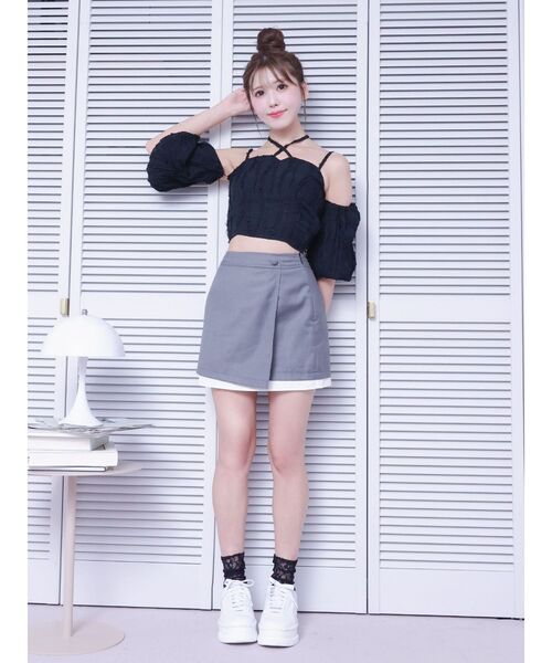 EATME（イートミー）の「バルーンスリーブオフショルダーブラウス（シャツ/ブラウス・レディース・アイボリー/ブラック/ピンク・FREE）」の8枚目の写真