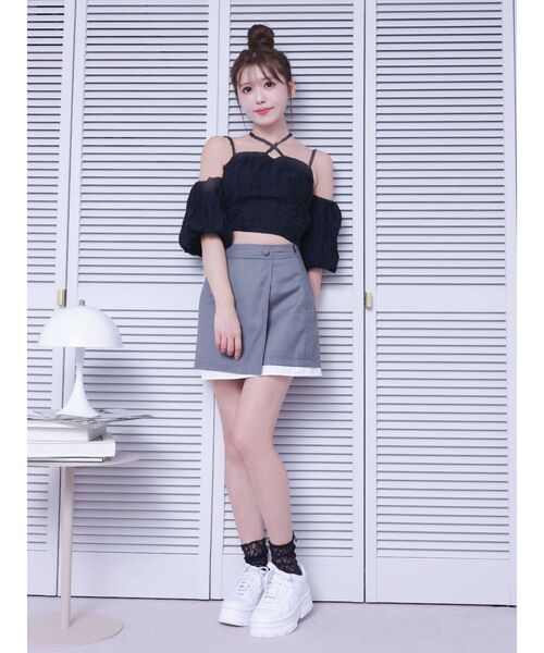 EATME（イートミー）の「バルーンスリーブオフショルダーブラウス（シャツ/ブラウス・レディース・アイボリー/ブラック/ピンク・FREE）」の7枚目の写真