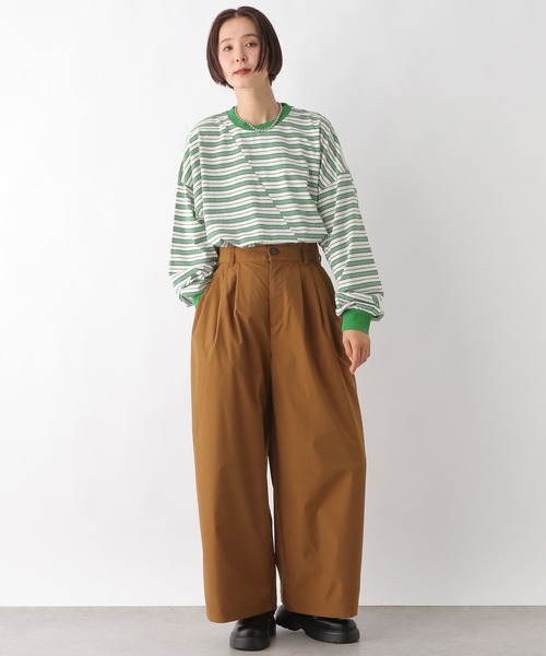 LEPSIM(レプシィム)の「クレイジーマルチボーダーロンT 289457(Tシャツ/カットソー・レディース・ネイビー/ライトブルー/グリーン・FREE)」の7枚目の写真