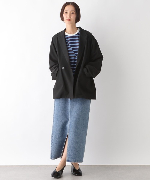 LEPSIM(レプシィム)の「クレイジーマルチボーダーロンT 289457(Tシャツ/カットソー・レディース・ネイビー/ライトブルー/グリーン・FREE)」の22枚目の写真