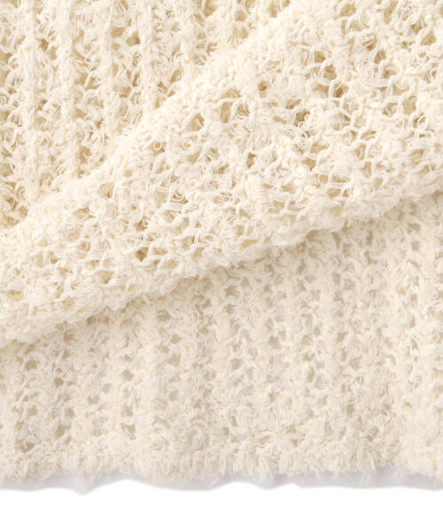 N.(N. Natural Beauty Basic)(エヌエヌナチュラルビューティーベーシック)の「メッシュニットワンピース(ワンピース・レディース・ブラウン/オフホワイト/ホワイト系その他・MEDIUM)」の18枚目の写真