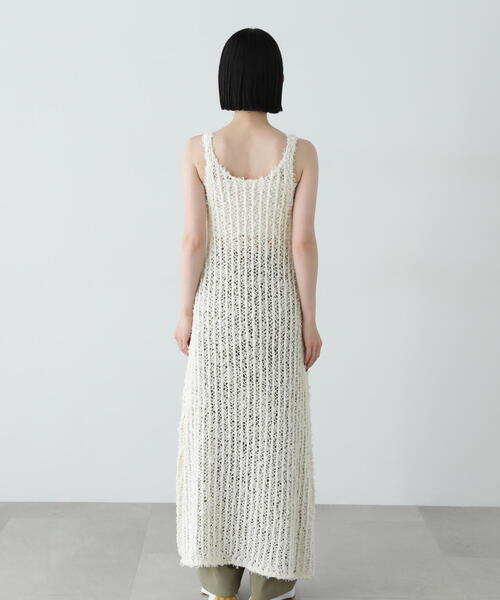 N.(N. Natural Beauty Basic)(エヌエヌナチュラルビューティーベーシック)の「メッシュニットワンピース(ワンピース・レディース・ブラウン/オフホワイト/ホワイト系その他・MEDIUM)」の22枚目の写真