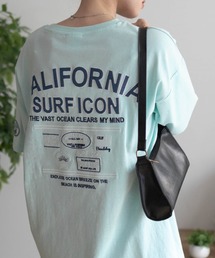 UNDERWRAPS BIGデニム貼り付けスリットTシャツ