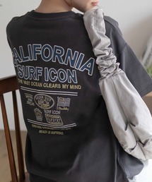 UNDERWRAPS（アンダーラップス）の「UNDERWRAPS BIGデニム貼り付けスリットTシャツ（Tシャツ/カットソー）」