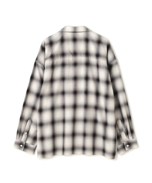 Toironier(トワロニエ)の「Toironier/トワロニエ/Opencollar Check Shirt(シャツ/ブラウス・メンズ・ブラック/グレー・F)」の5枚目の写真