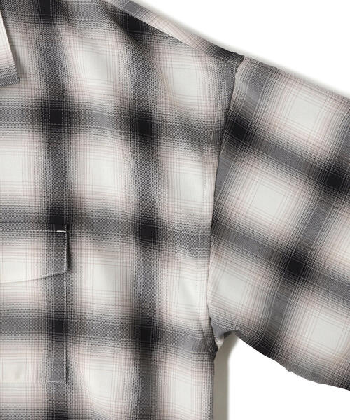 Toironier(トワロニエ)の「Toironier/トワロニエ/Opencollar Check Shirt(シャツ/ブラウス・メンズ・ブラック/グレー・F)」の7枚目の写真