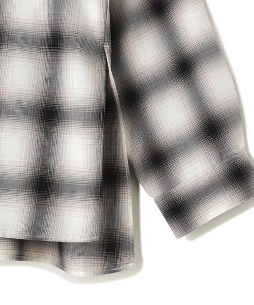Toironier(トワロニエ)の「Toironier/トワロニエ/Opencollar Check Shirt(シャツ/ブラウス・メンズ・ブラック/グレー・F)」の8枚目の写真