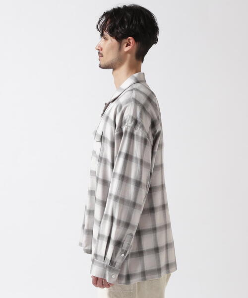 Toironier(トワロニエ)の「Toironier/トワロニエ/Opencollar Check Shirt(シャツ/ブラウス・メンズ・ブラック/グレー・F)」の13枚目の写真