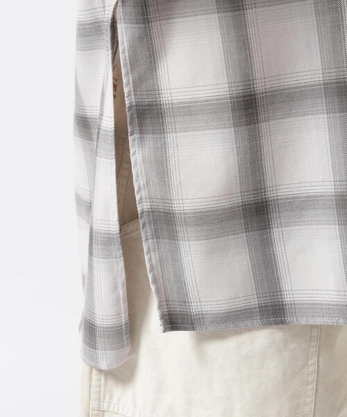 Toironier(トワロニエ)の「Toironier/トワロニエ/Opencollar Check Shirt(シャツ/ブラウス・メンズ・ブラック/グレー・F)」の17枚目の写真