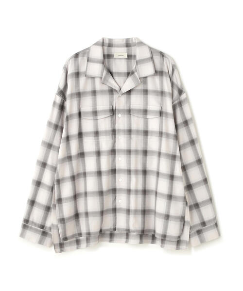 Toironier(トワロニエ)の「Toironier/トワロニエ/Opencollar Check Shirt(シャツ/ブラウス・メンズ・ブラック/グレー・F)」の20枚目の写真
