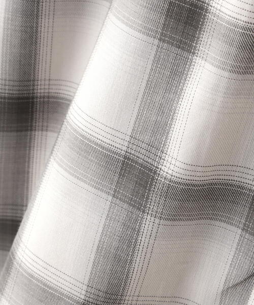 Toironier(トワロニエ)の「Toironier/トワロニエ/Opencollar Check Shirt(シャツ/ブラウス・メンズ・ブラック/グレー・F)」の21枚目の写真