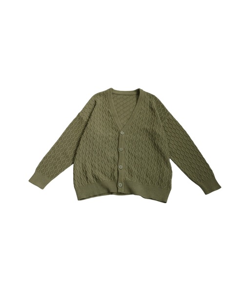 antiqua（アンティカ）の「アランニットカーディガン（ニット/セーター・レディース・グリーン/ブラック/ベージュ・ONESIZE）」の19枚目の写真