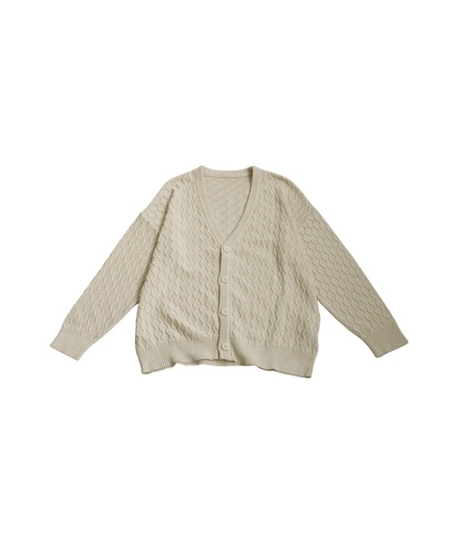 antiqua（アンティカ）の「アランニットカーディガン（ニット/セーター・レディース・グリーン/ブラック/ベージュ・ONESIZE）」の18枚目の写真