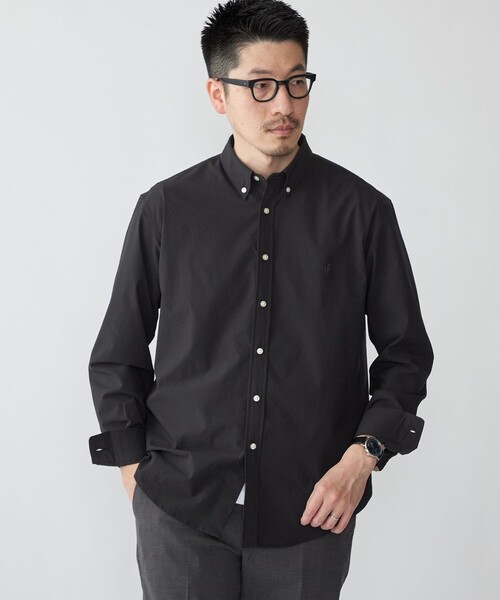 【WEB限定】SHIPS: SOLOTEX(R) DRY ワンポイントロゴ シアサッカー ボタンダウンシャツ