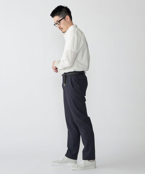 SHIPS（シップス）の「【WEB限定】SHIPS: SOLOTEX(R) DRY ワンポイントロゴ シアサッカー ボタンダウンシャツ（シャツ/ブラウス・メンズ・ネイビー/ホワイト/ブラック・X-LARGE/LARGE/MEDIUM/SMALL）」の7枚目の写真