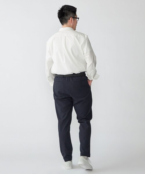 SHIPS（シップス）の「【WEB限定】SHIPS: SOLOTEX(R) DRY ワンポイントロゴ シアサッカー ボタンダウンシャツ（シャツ/ブラウス・メンズ・ネイビー/ホワイト/ブラック・X-LARGE/LARGE/MEDIUM/SMALL）」の8枚目の写真