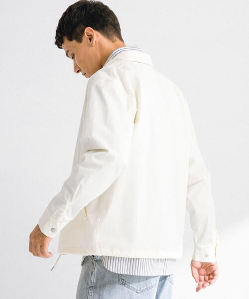 URBAN RESEARCH Sonny Label（アーバンリサーチサニーレーベル）の「撥水シャツカーディガン（シャツ/ブラウス・メンズ・ベージュ系その他/オフホワイト/ネイビー/ブラック・MEDIUM/LARGE）」の10枚目の写真