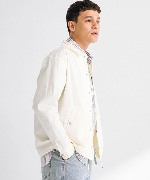 URBAN RESEARCH Sonny Label（アーバンリサーチサニーレーベル）の「撥水シャツカーディガン（シャツ/ブラウス・メンズ・ベージュ系その他/オフホワイト/ネイビー/ブラック・MEDIUM/LARGE）」の11枚目の写真