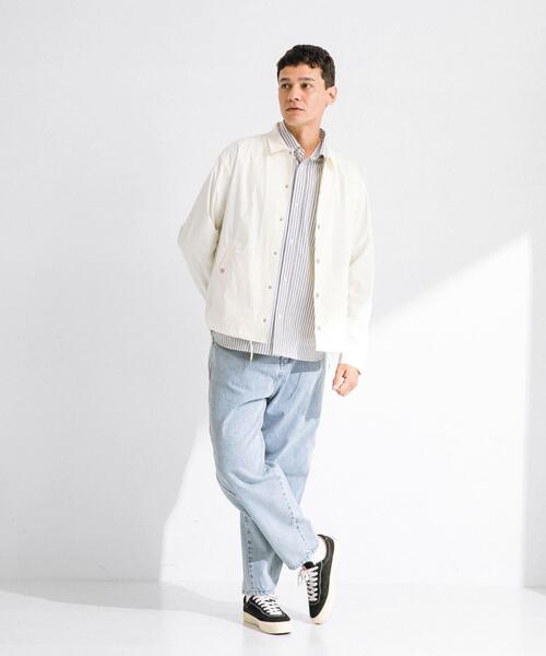 URBAN RESEARCH Sonny Label（アーバンリサーチサニーレーベル）の「撥水シャツカーディガン（シャツ/ブラウス・メンズ・ベージュ系その他/オフホワイト/ネイビー/ブラック・MEDIUM/LARGE）」の15枚目の写真