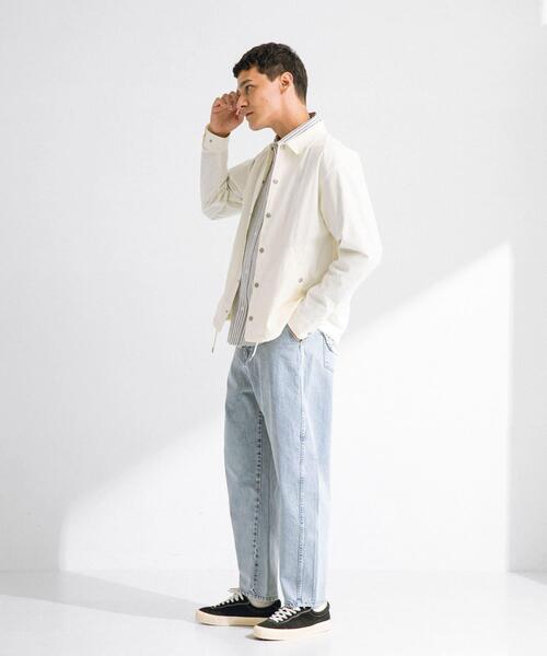 URBAN RESEARCH Sonny Label（アーバンリサーチサニーレーベル）の「撥水シャツカーディガン（シャツ/ブラウス・メンズ・ベージュ系その他/オフホワイト/ネイビー/ブラック・MEDIUM/LARGE）」の16枚目の写真