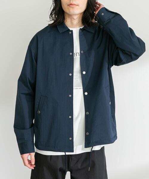 URBAN RESEARCH Sonny Label(アーバンリサーチサニーレーベル)の「撥水シャツカーディガン(シャツ/ブラウス・メンズ・ベージュ系その他/オフホワイト/ネイビー/ブラック・MEDIUM/LARGE)」の10枚目の写真