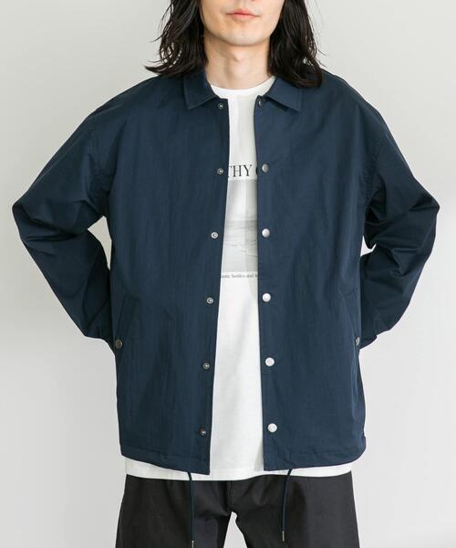 URBAN RESEARCH Sonny Label(アーバンリサーチサニーレーベル)の「撥水シャツカーディガン(シャツ/ブラウス・メンズ・ベージュ系その他/オフホワイト/ネイビー/ブラック・MEDIUM/LARGE)」の11枚目の写真