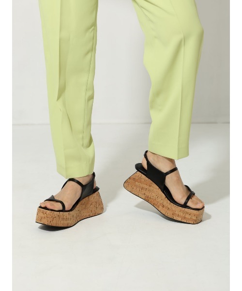 【Bella lume】ウェッジ サンダル 23.5㎝ シルバー ウェッジサンダル – Bella lume