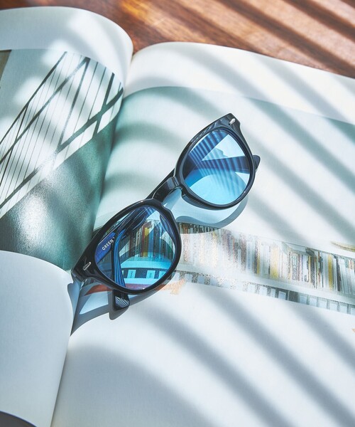 green label relaxing(グリーンレーベルリラクシング)の「GLR ウェリントン ファッション用グラス(サングラス・メンズ・ライトブルー/グレー/ブラック/ブラウン/その他1・FREE)」の5枚目の写真