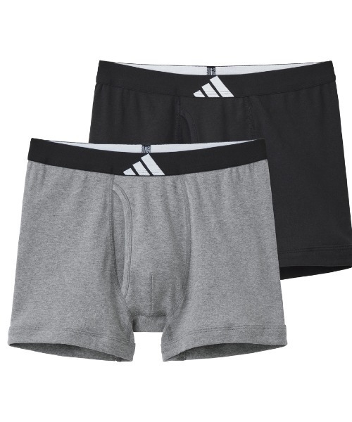 adidas（アディダス）の「adidas/アディダス ワンポイントロゴ ボクサーパンツ 2枚組（ボクサーパンツ・メンズ・その他1/その他2・LARGE/MEDIUM/X-LARGE）」の2枚目の写真