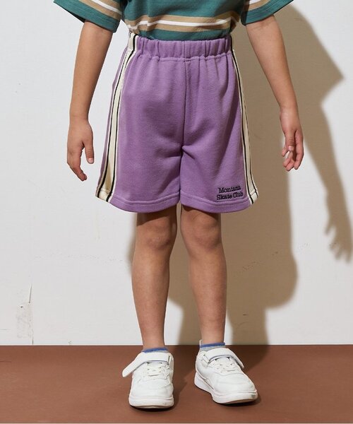 b・ROOM（ビールーム）の「4分丈サイドラインスウェットパンツ（その他パンツ・キッズ・トップグレー/ターコイズブルー/レモンイエロー/バイオレット/ブラック/オートミール・110cm/130cm/140cm/150cm/100cm/120cm）」の5枚目の写真