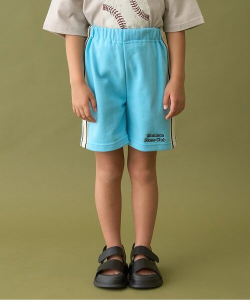 b・ROOM（ビールーム）の「4分丈サイドラインスウェットパンツ（その他パンツ・キッズ・トップグレー/ターコイズブルー/レモンイエロー/バイオレット/ブラック/オートミール・110cm/130cm/140cm/150cm/100cm/120cm）」の4枚目の写真